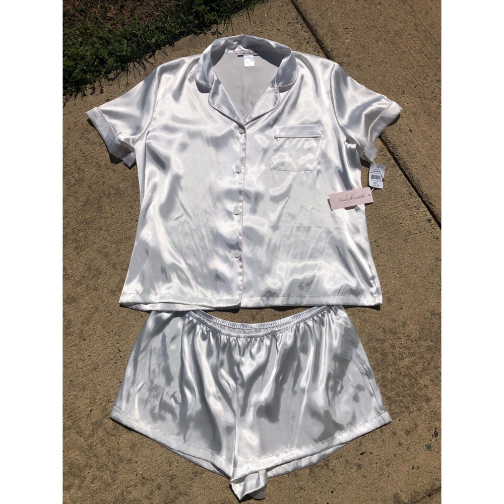 Linea Donatella “Bride” Silky PJ Set Short Sleeve
